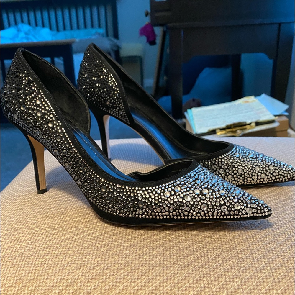 White House Black Market Rhinestone Heels